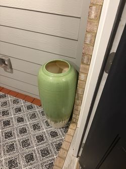 Glass flower pot
