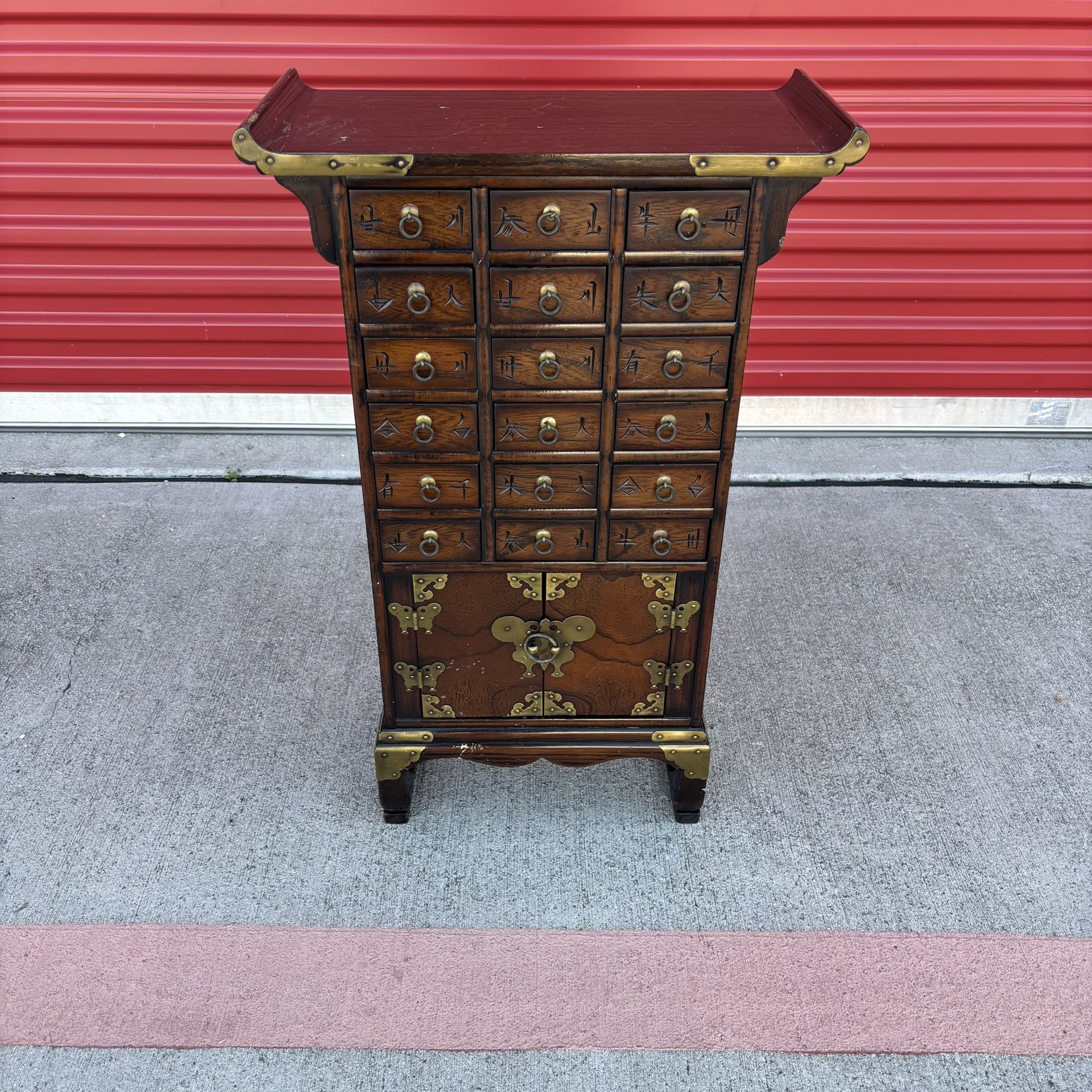 Chinese Antique Style 18 Drawer Apothecary Chest