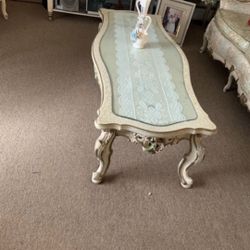 Vintage Coffee Table And Side Table