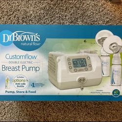 Dr. Brown's Customflow Double Electric Breast Pump - White