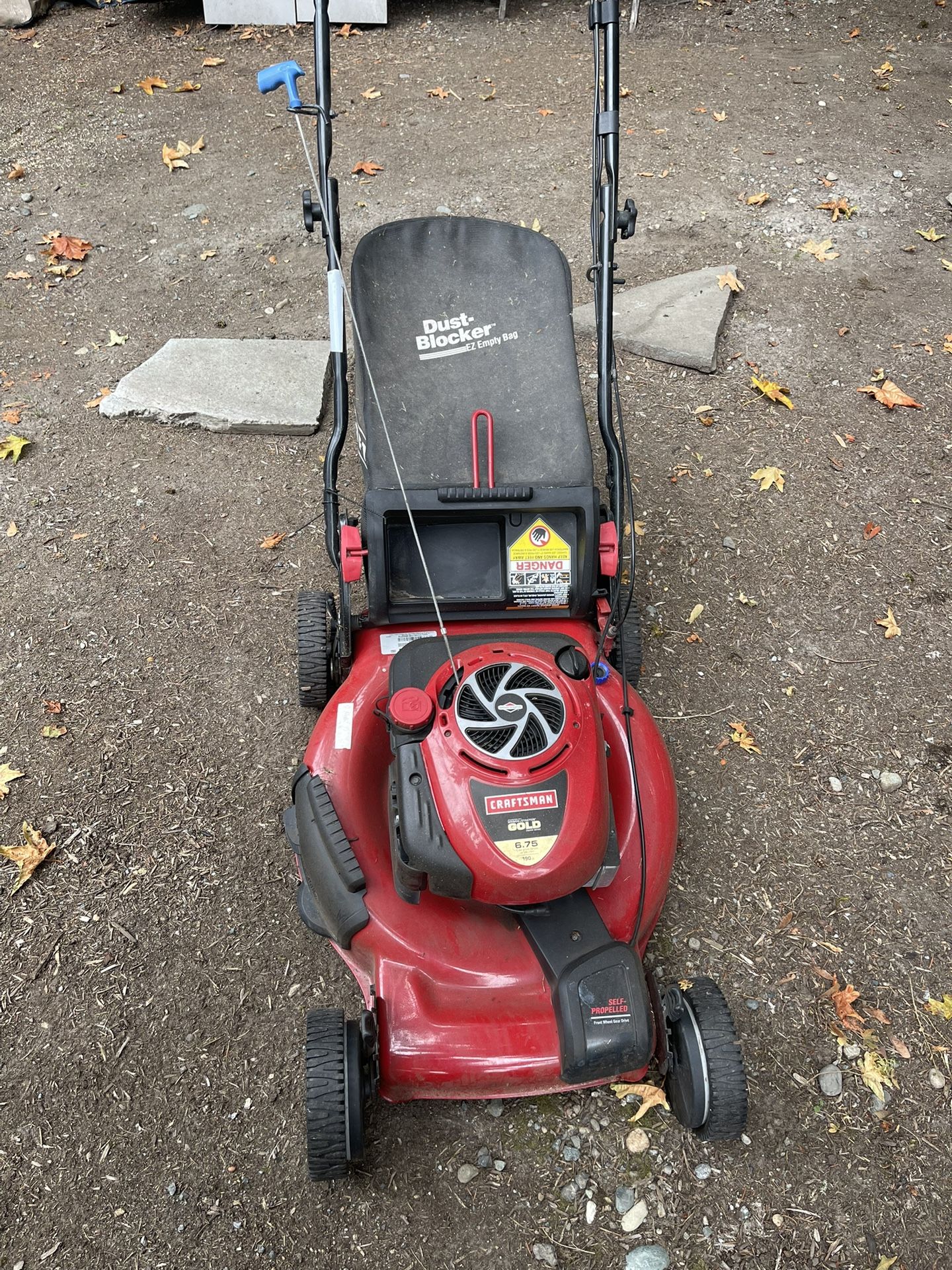 Craftsman Gold Self Propelled Lawn Mower Completely Refurbished