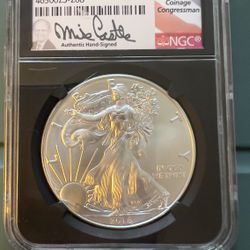 2018 Silver Eagle MS70