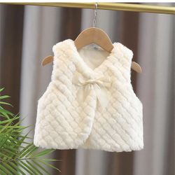 Toddler Baby Girl Faux Fur Vest Fall Winter Waistcoat Sleeveless Outerwear Kids