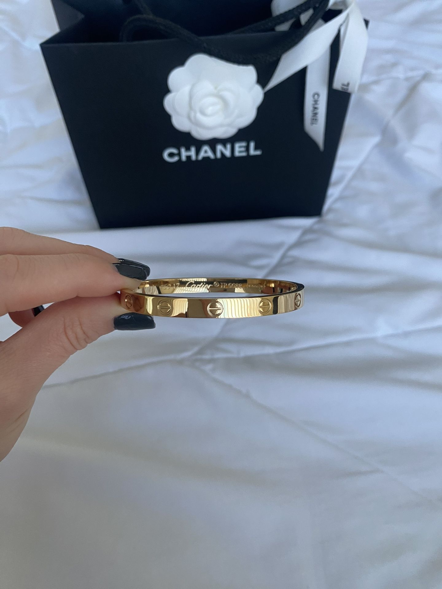 Cartier love bracelet without diamonds in yellow gold