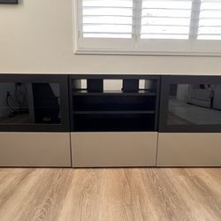 IKEA Besta TV Stand and Display Cabinet 