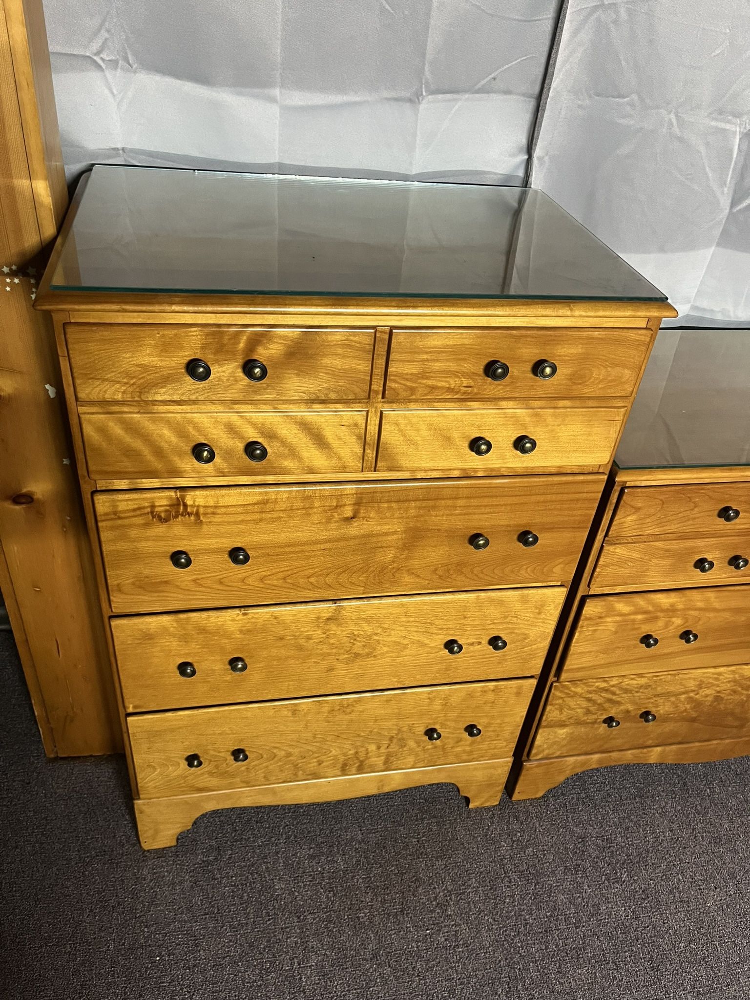 Antique Solid Red Oak Chest & Dresser Set – Baumritter/Vermont 🪞 $[1200.00]– Excellent Conditio