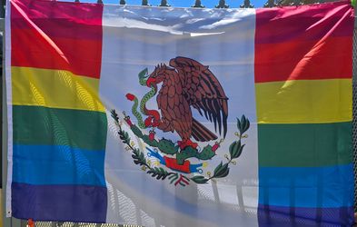 1 Rainbow  Large México flag 🏳️‍🌈🇲🇽