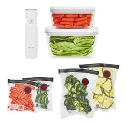 ZWILLING Sealable Glass Containers & Bags w/ Sealer Keep Food fresh 5x longer