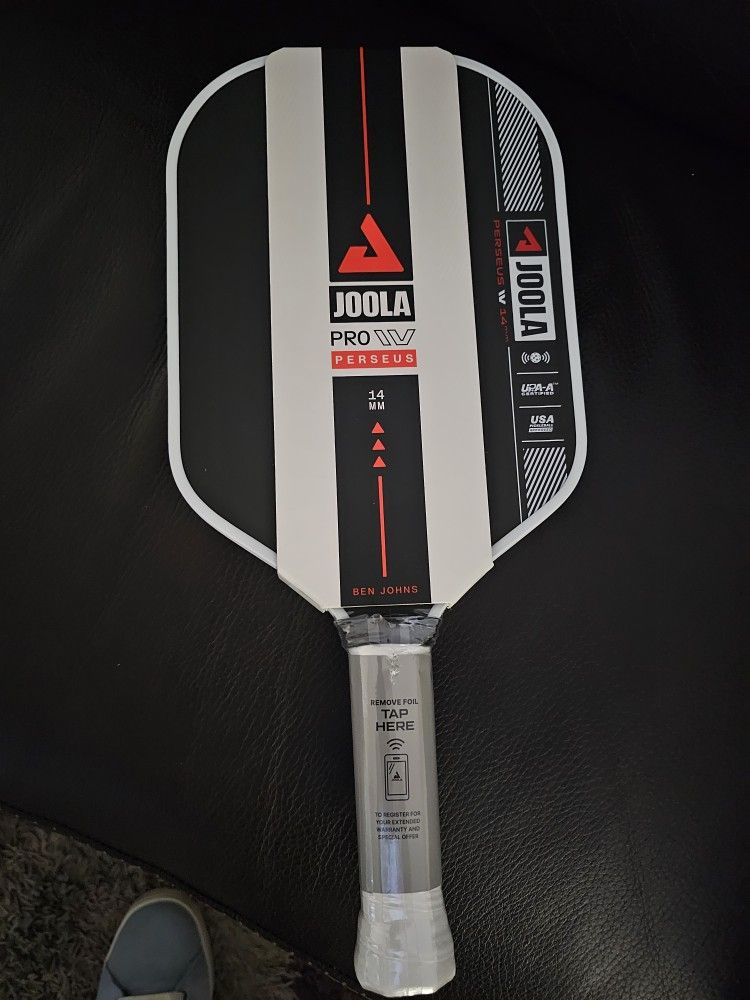 Pickleball Paddle Brand New Joola Ben John's Perseus PRO IV 14MM With Sleeve Cover