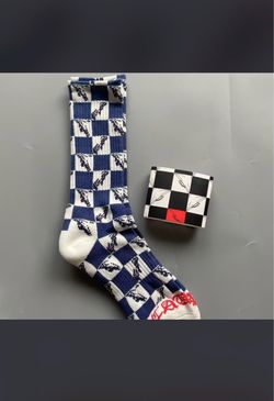 Chrome Hearts Checker Crew Socks 2pk