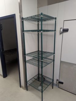 5 Shelves NSF green Shelving Unit For Storage Or Display Of Foods