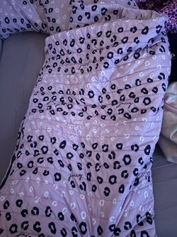 Juicy Couture Leopard Comforter full/ queen