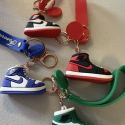 Nike Rubber Keychains. Set  Of 4