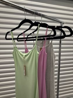3 SKIMS long slip dresses