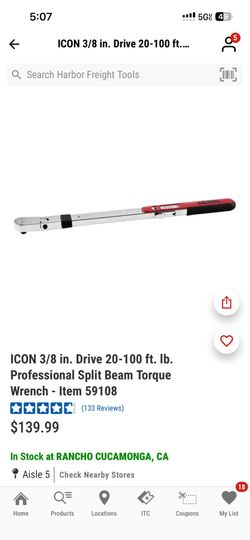 Icon torque wrench 3/8