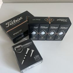 Titleist Pro V1 Golf Balls And Tees 