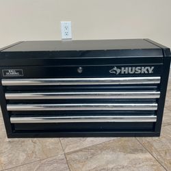 HUSKY 26 inch steel ball-bearing toolbox