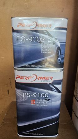 Performer Series PS-9100 European Clearcoat 5L, PS-9002-2.5 Medium Activator Kit