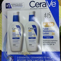 CeraVe AM Facial Moisturizing Lotion SPF 30 2-Pack
