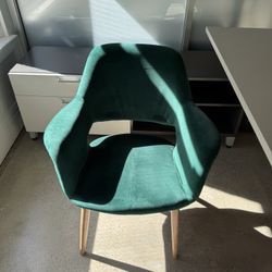 Velvet Green Chairs 