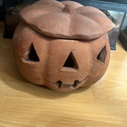 Antique Ceramic Pumpkin