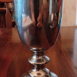 Vintage Silver Wine Goblet/ 12oz.