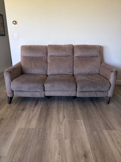 Brown recliner couch
