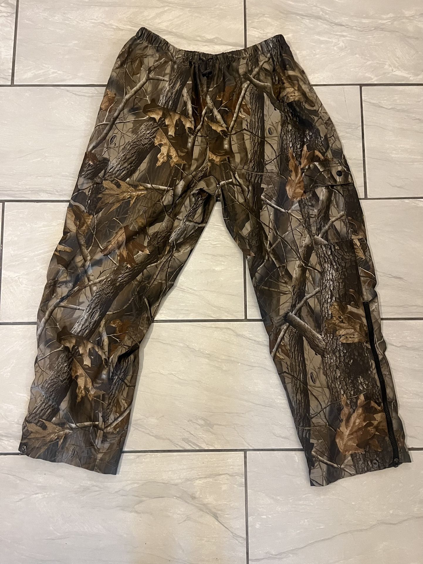 Field & Stream Pants Elastic Waist Real Tree Camo Hunting Outdoor Cargo Men's XL