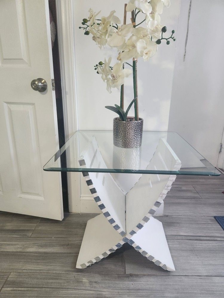 Glass Top Table 