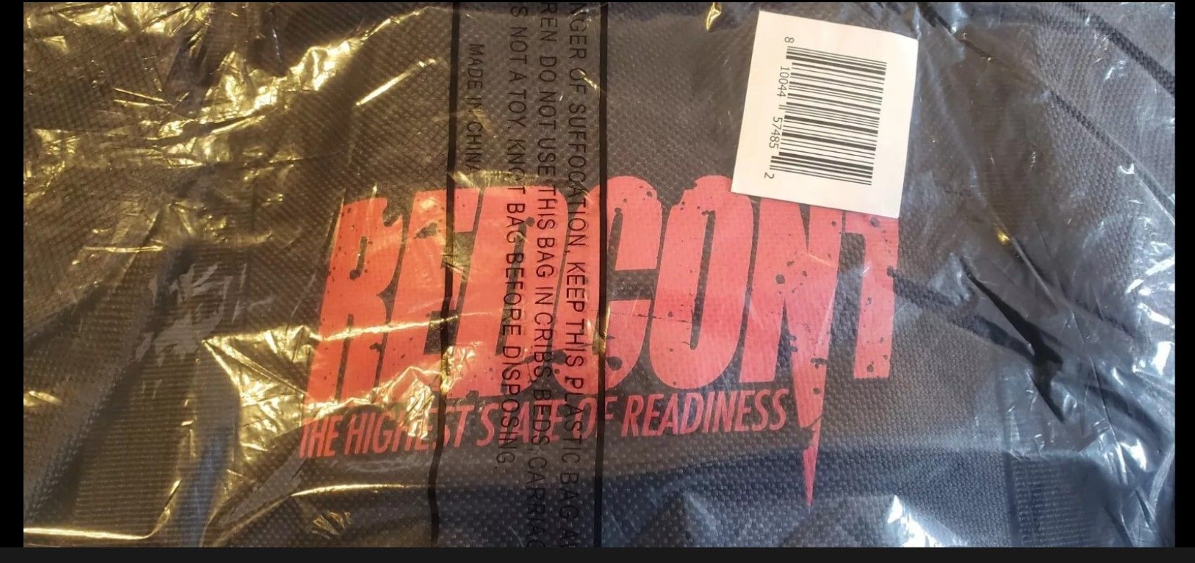 Redcon1 Duffle Gym Bag Bodybuilding Black Red Logo Sealed New NWT