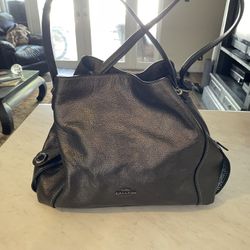 Coach Black Leather Purse 