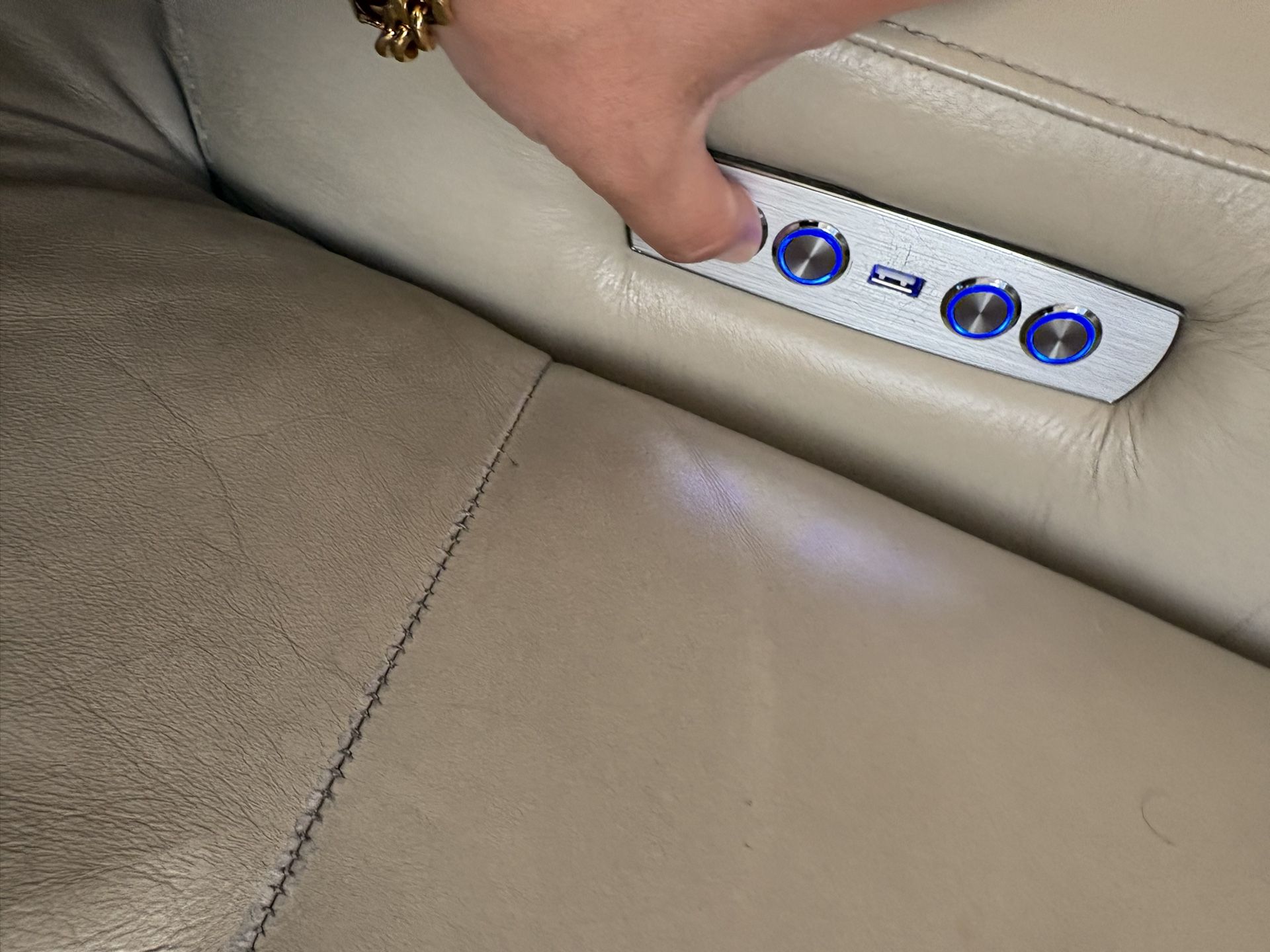 Leather Recliner Sleeper In Great Condition