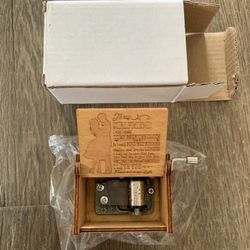 NEW IN BOX WOOD MUSIC BOX