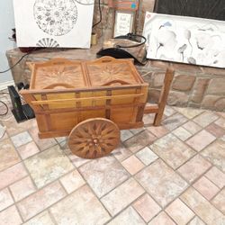Antique Wagon Used Ass Bar Solid Wood