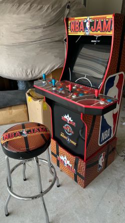 Arcade1Up - 4 Player NBA Jam with Riser and Stool