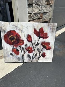 Red Flower Canvas 