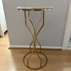 Marble Accent Table 24” Height 