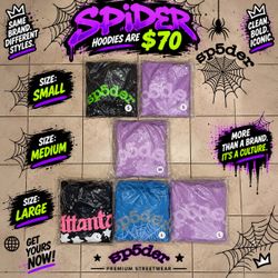 Spider Hoodies (Was $50 On Sale For $70, Sale Ends On Soon)