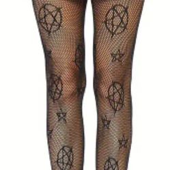 Pentagram Fishnet Stockings