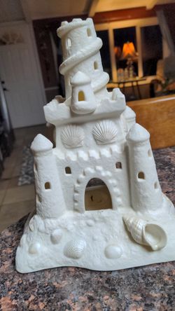 Castle candle holder.