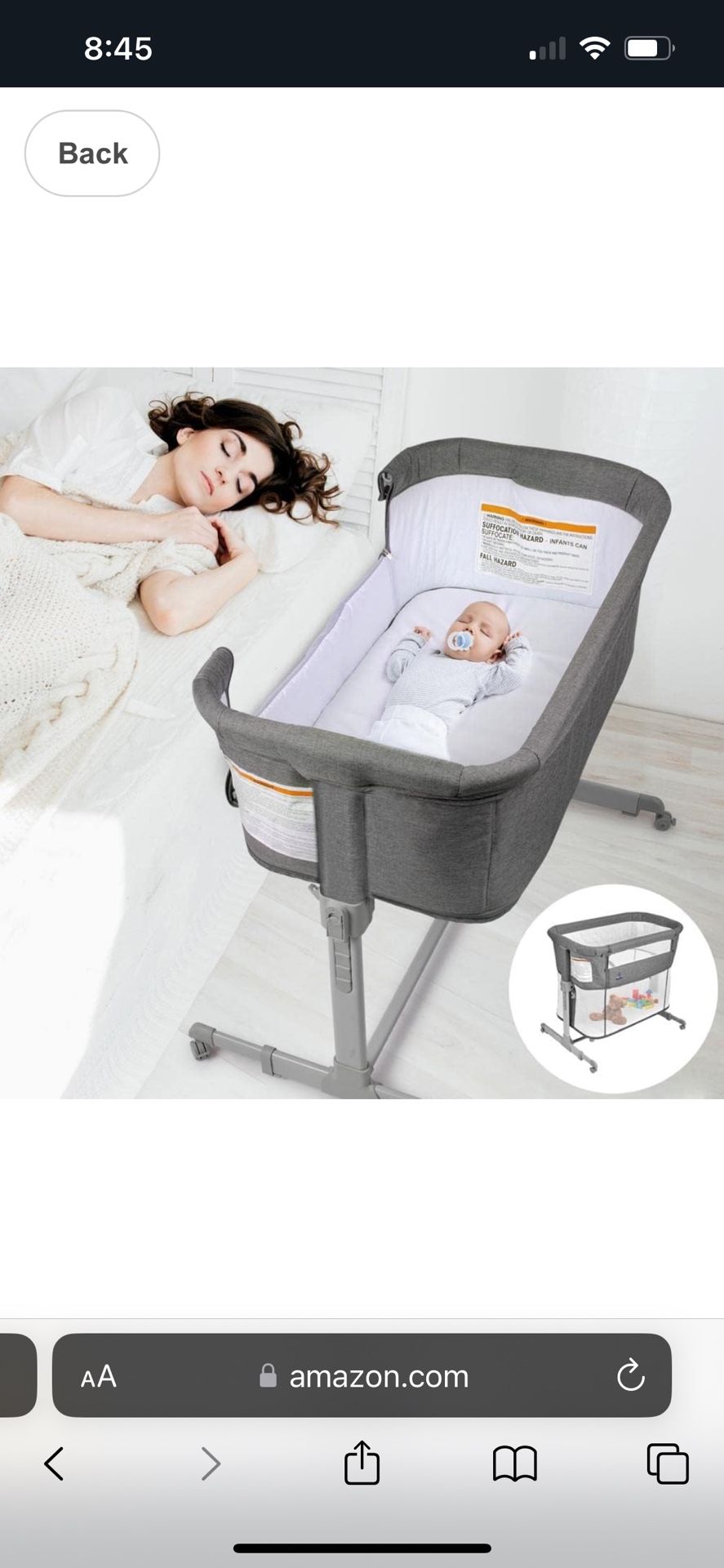 KOOLA BABY BASSINET 3 In 1 FOLDING PORTABLE CRIB