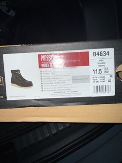 PIPESTONE - Unisex 6-inch Safety Toe Boot 11.5 Men’s