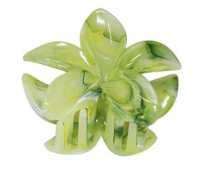 Floral Clip : Marble Green