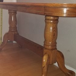 Oval Double Pedestal Clawfoot Sofa Table