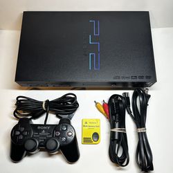Sony PlayStation 2 PS2 Black Console SCPH-30001, TESTED & WORKING!