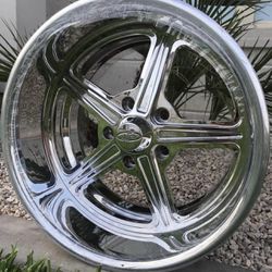 Intro Hauler Wheels Polished 17x11 5x5 For Obs Chevy or C-10 Wheels🔥🔥🔥