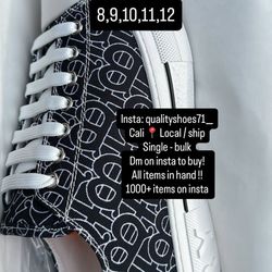 Black White Burberry tb Shoes 