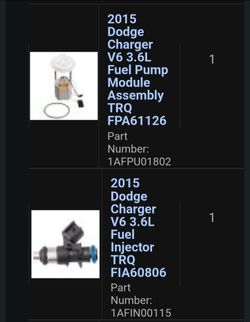 Brand new parts