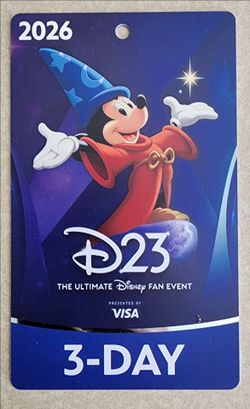 D23 Expo 2026 3-Day Badge