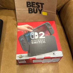 Switch 2 W/ Best Buy Reciept & 2 Year Insurance Coverage 